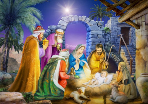 Medium Advent Calendar-Joyous Night (8.25 x 11.75) by Vermont Christmas