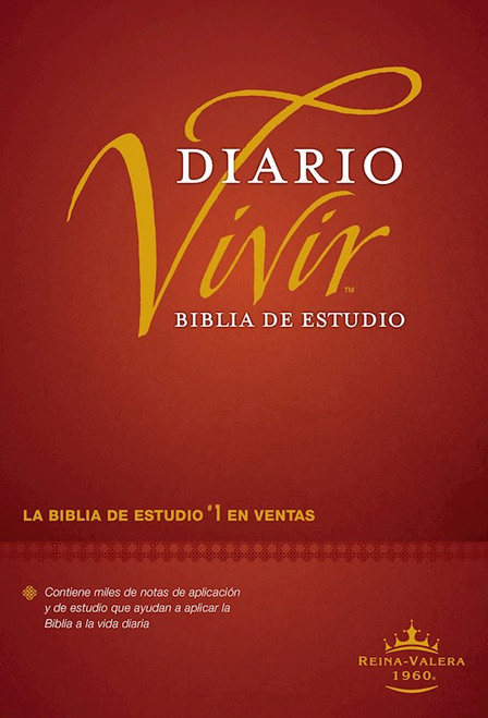 RVR 1960 Biblia de Estudio del Diario Vivir (Life Application Study Bible)-Burgundy Hardcover by Tyndale Espanol