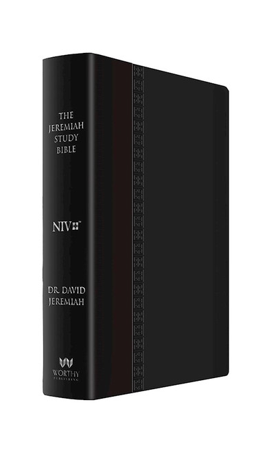 NIV The Jeremiah Study Bible/Large Print-Black Leatherluxe W/Burnished Edges by Jeremiah David