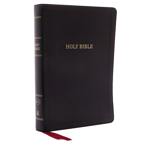 KJV Giant Print Reference Bible (Comfort Print)-Black Deluxe Leathersoft by Nelson Bibles