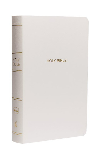 NKJV Gift & Award Bible (Comfort Print)-White Leatherflex by Nelson Bibles