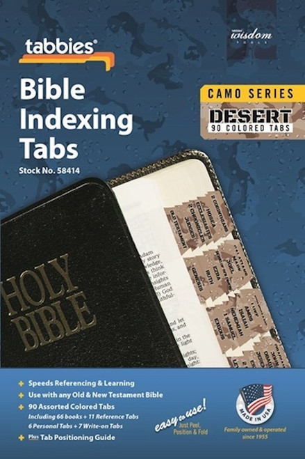 Bible Tab-Camo Series-Desert-Old & New Testament by Tabbies