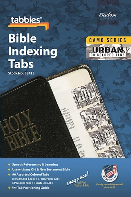 Bible Tab-Camo Series-Urban-Old & New Testament by Tabbies