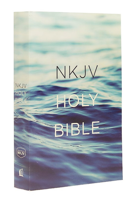 NKJV Value Outreach Bible-Blue Scenic Softcover by Nelson Bibles