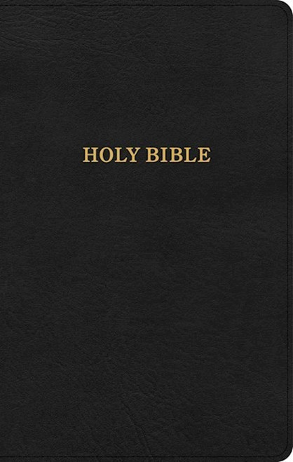 KJV Thinline Reference Bible-Black LeatherTouch by Holman Bible