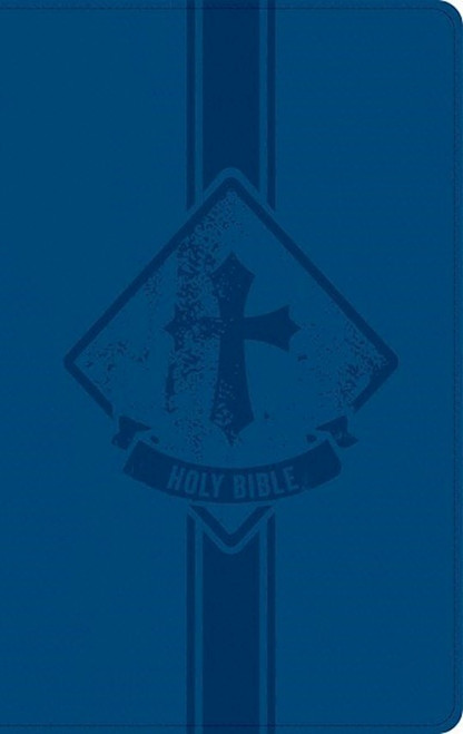 KJV Kids Bible Thinline Edition-Navy LeatherTouch by Holman Bible