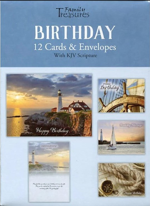 Card-Boxed-Birthday-Birthday Blessings (Box Of 12) by Family Treasures