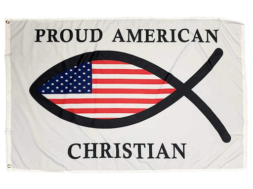 Flag-Proud American Christian (3' x 5') by Swanson