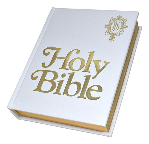 NCB New Catholic Bible Family Edition-White Padded Hardcover (#WNCB23W) by World Catholic Pr