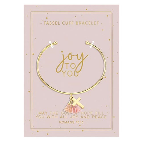 Tassel Cuff Bracelet-Joy To You-Carded by Santa Barbara Desi