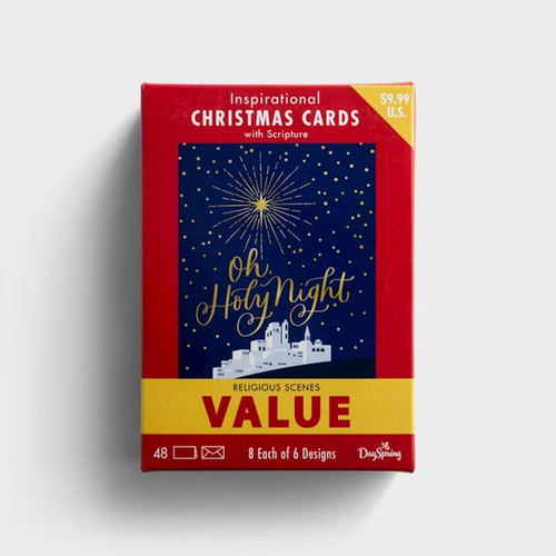 Card-Boxed-Christmas-Religious Scenes Value Box (Box Of 48) (2024) by Christmas