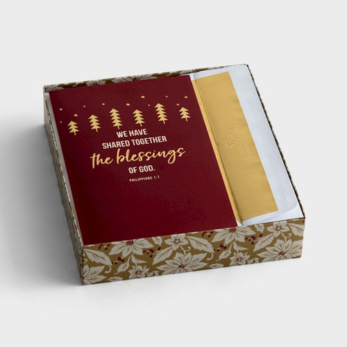 Card-Boxed-Christmas-Blessings Of God (Box Of 18) by Christmas