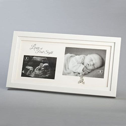 Frame-Love At First Sight Double Frame (Ultrasound/Baby) (Holds 4 x 6 & 5 x 7 Photo) by Roman