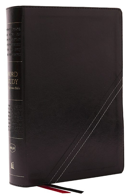 NKJV Word Study Reference Bible (Comfort Print)-Black Leathersoft by Nelson Bibles
