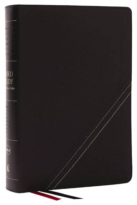 NKJV Word Study Reference Bible (Comfort Print)-Black Bonded Leather by Nelson Bibles
