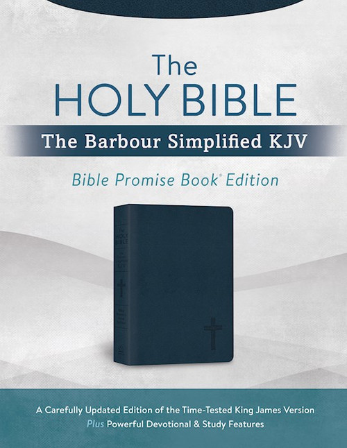 KJV Simplified Bible: The Bible Promise Book Edition-Navy Cross DiCarta by Barbour Staff