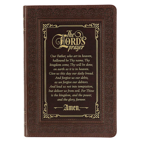 Journal-Classic Faux Leather-The Lord's Prayer Mathew 6:9-13 by Christian Art Gift