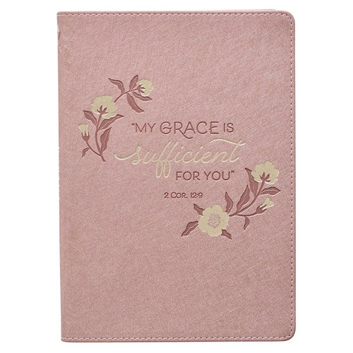 Journal-My Grace is Sufficient-Faux Leather-Mint by Christian Art Gift