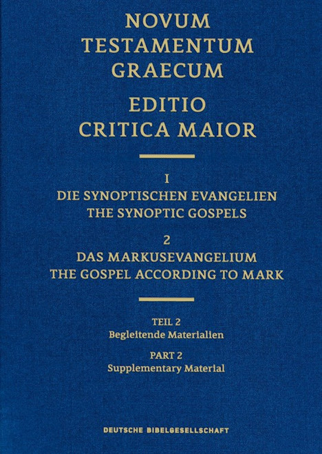 The Gospel Of Mark Editio Critica Maior 2.2 by Hendrickson