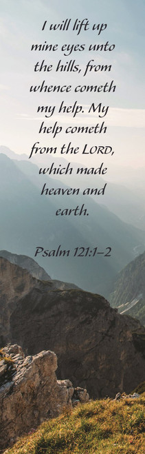 Bookmark-I Will Lift Up Mine Eyes Unto The Hills (Psalm 121:1-2) (Pack Of 25) by Broadman & Holman