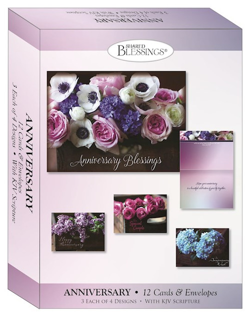 Card-Boxed-Shared Blessings-Anniversary Blessings (Box Of 12) by Brocato Claire