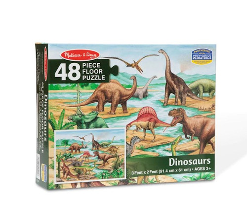 Puzzle-Dinosaurs Floor Puzzle (48 Pieces) (Ages 3+) by Melissa and Doug