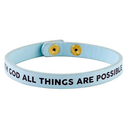 Bracelet-Simply Faith Snap-All Things Possible by Kingdom Jewelry
