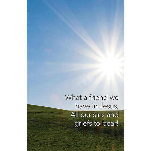 Bulletin-What A Friend We Have In Jesus (Pack Of 100) by Broadman & Holman