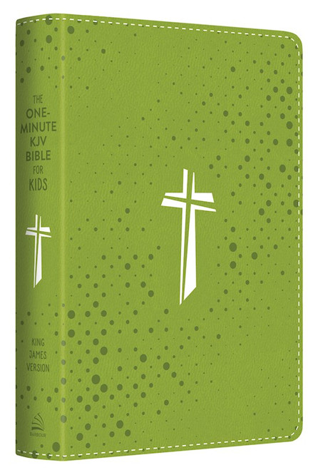 KJV The One-Minute Bible For Kids-Neon Green Cross DiCarta by Barbour Staff