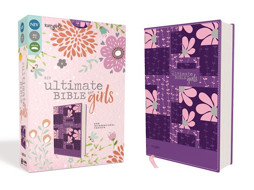 NIV Ultimate Bible For Girls (Faithgirlz Edition)-Purple Leathersoft by Rue Nancy N