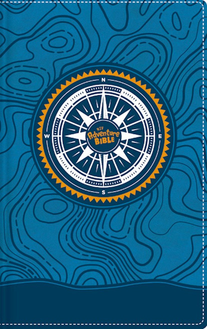 NIV Adventure Bible (Full Color)-Blue Leathersoft Indexed by Zondervan