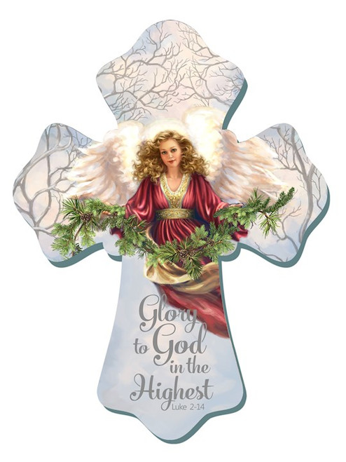 Wall Cross-Glory To God (6" x 8") by Christmas