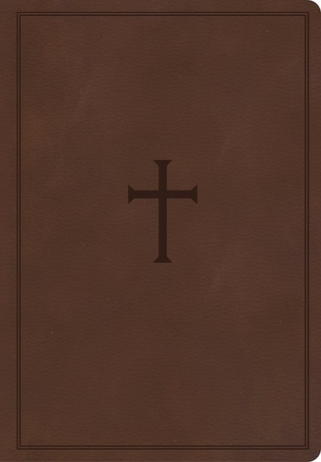 CSB Super Giant Print Reference Bible-Brown LeatherTouch by CSB Bibles By Holm