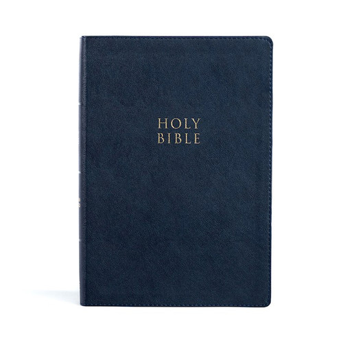 CSB Super Giant Print Reference Bible-Navy LeatherTouch by CSB Bibles By Holm