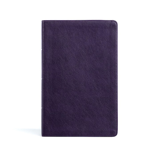 CSB Single-Column Personal Size Bible-Plum LeatherTouch by CSB Bibles By Holm