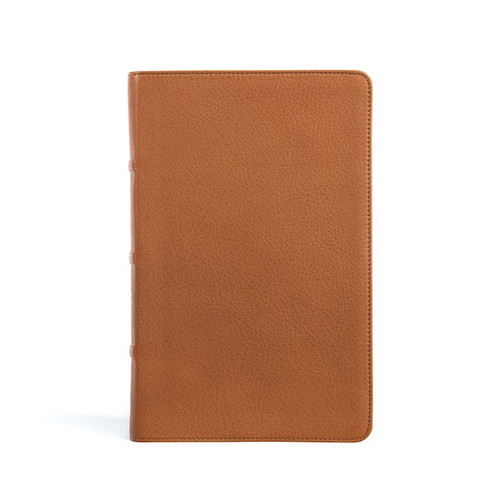 CSB Single-Column Personal Size Bible-Saddle Brown Genuine Leather by CSB Bibles By Holm