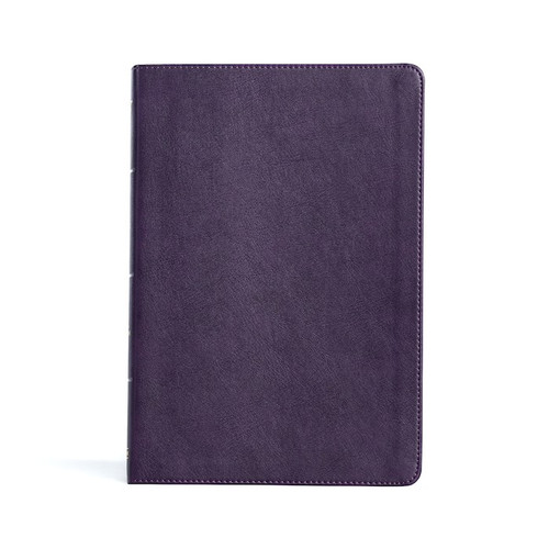 KJV Large Print Thinline Bible-Plum LeatherTouch by Holman Bible