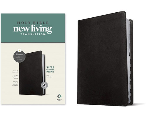 NLT Super Giant Print Bible/Filament Enabled Edition-Black LeatherLike Indexed by Tyndale House