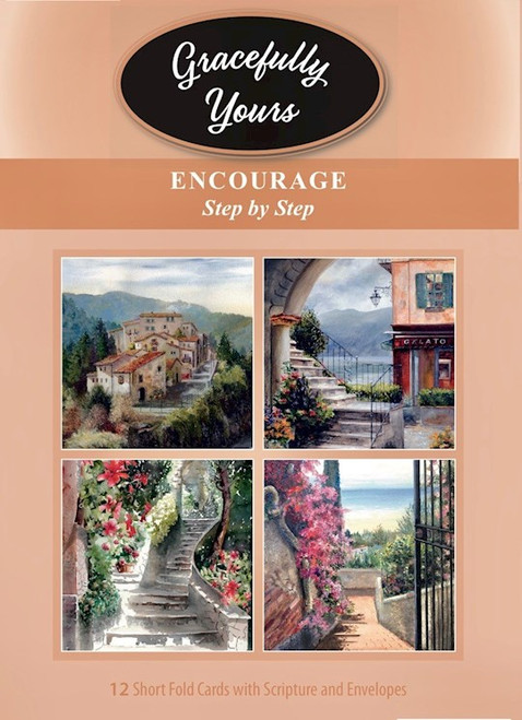 CARD-GRACEFULLY YOURS STEPS ENCOURAGE #191 (BOX OF 12) by Artbeat