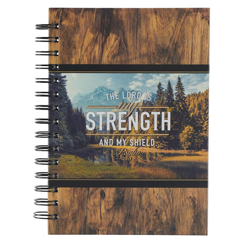 Journal Wirebound LG Lord is My Strength Ps. 28:7 by Christian Art Gift