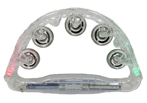 Instrument-Tambourine-Light Up Moon Shaped W/Cymbals by Swanson