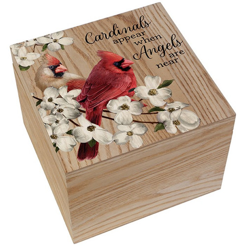 Memory Box-Cardinals Appear (6" x 8" x 8") by Carson Home Accent
