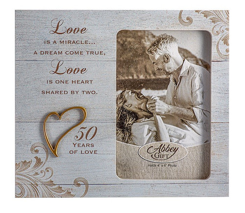 Photo Frame-50th Anniversary (Holds 4 x 6 Photo) by CA Gift