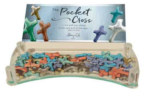 Display-Pocket Crosses-Solid Metal (54 Pieces) by CA Gift