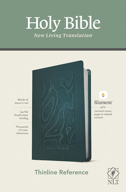 NLT Thinline Reference Bible/Filament Enabled Edition-Teal Blue LeatherLike by Tyndale House