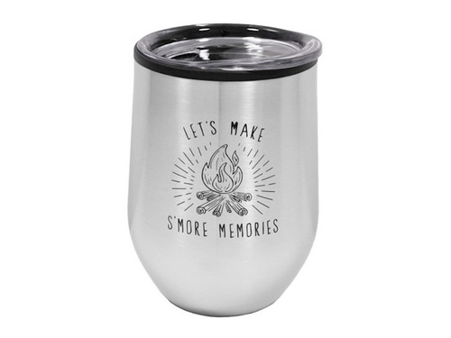 Mug Tumbler-Lets Make S'more Memories-Stainless (12 Oz) by Stainless Steel