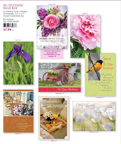 Card-Boxed-Value-All Occasion (Box Of 24) by KJV Scripture