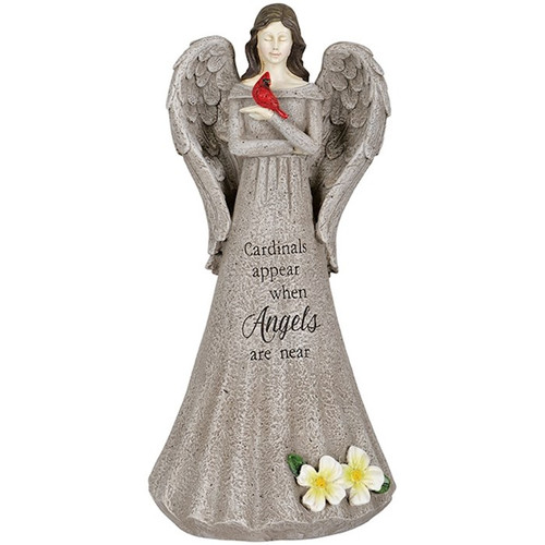 Figurine-Cardinals Appear When Angels Are Near Angel (14") by Carson Home Accent