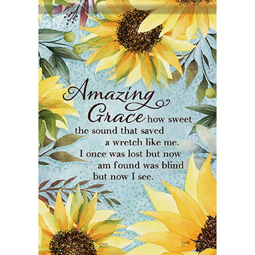 Flag-Garden-Durasoft-How Sweet The Sound (12.5" x 18") by Carson Home Accent