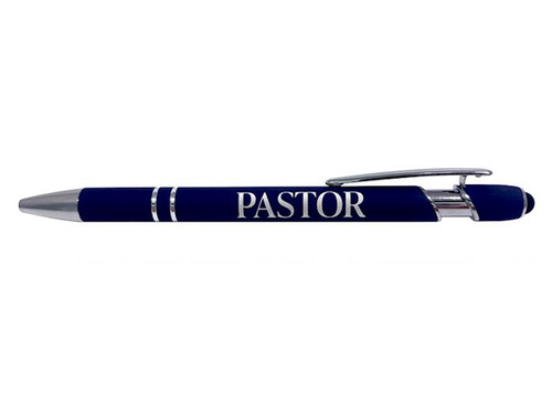 Soft Touch Gift Pen-Pastor-Navy by Swanson